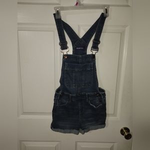 Overall Jean Shorts